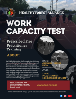 Work Capacity Test - Arduous, Moderate and Light Available